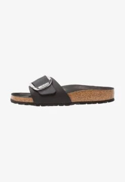 Birkenstock MADRID BIG BUCKLE - Hausschuh - Black
