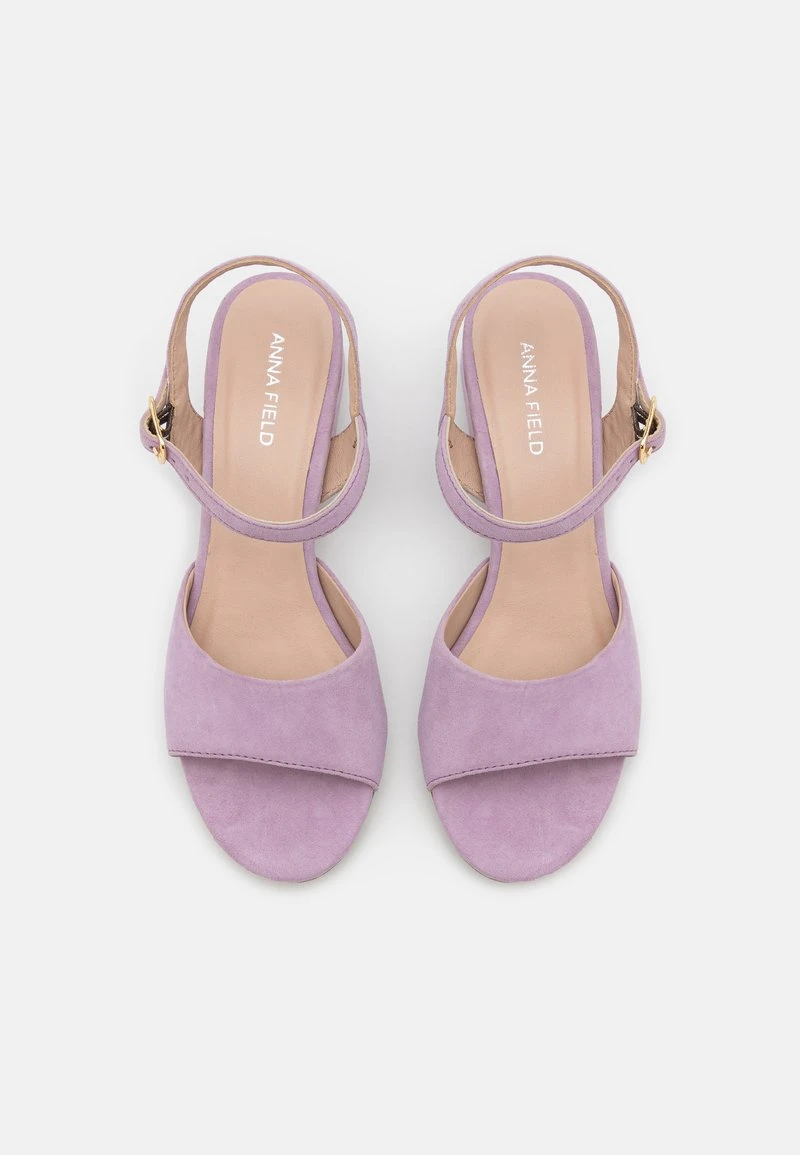 Anna Field LEATHER - Riemensandalette - Lilac – Bild 6