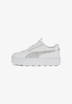 Puma KARMEN REBELLE METALLICS - Sneaker Low - White-matte Silver