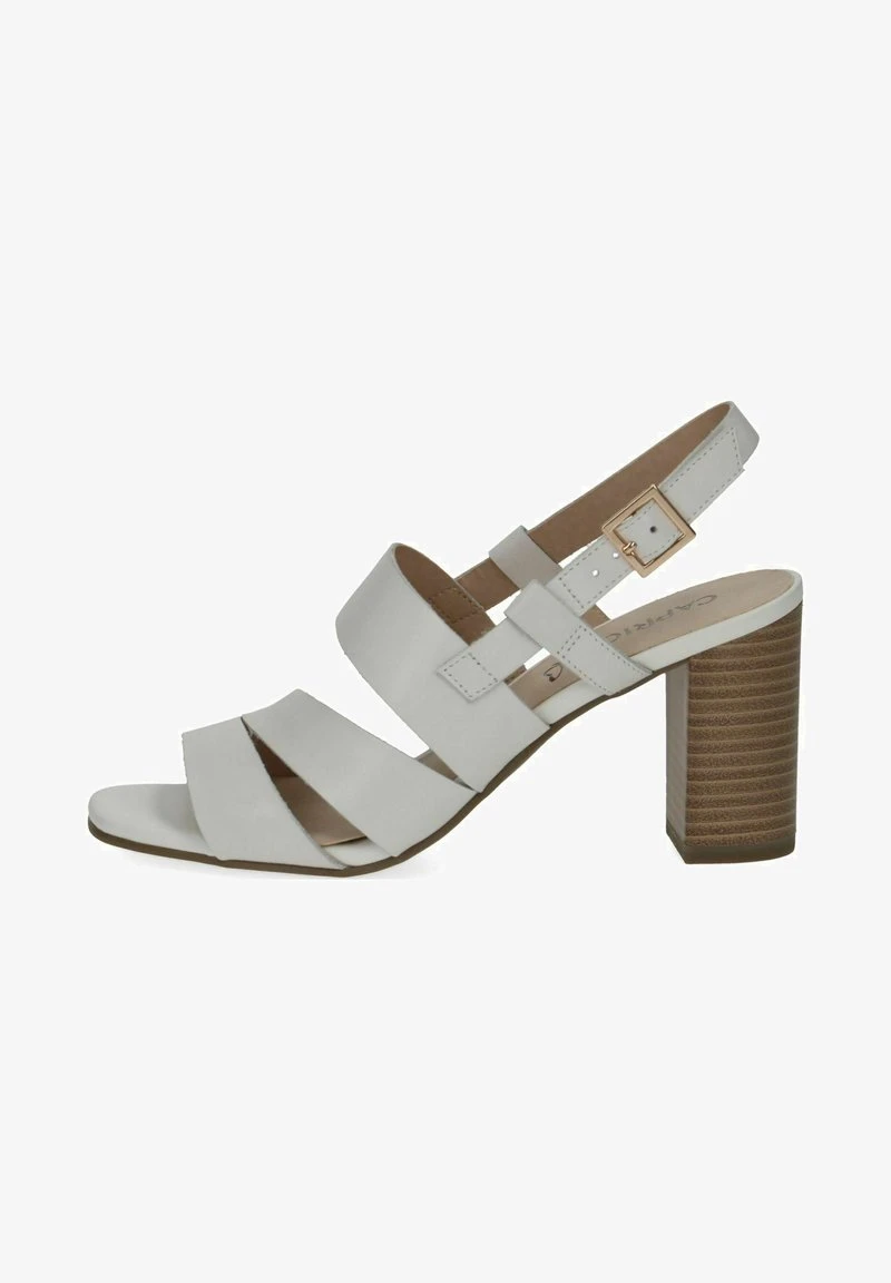 Caprice High Heel Sandalette - Offwhite Nappa
