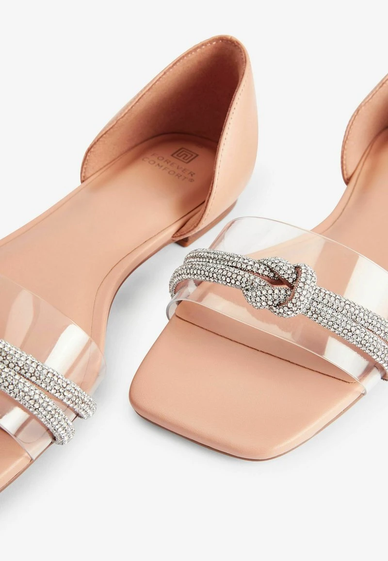 Next BLING PEEP TOE FLAT STANDARD - Riemensandalette - Clear – Bild 6
