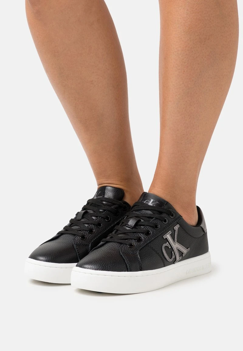 Calvin Klein Jeans CLASSIC CUPSOLE LACEUP - Sneaker Low - Black/silver