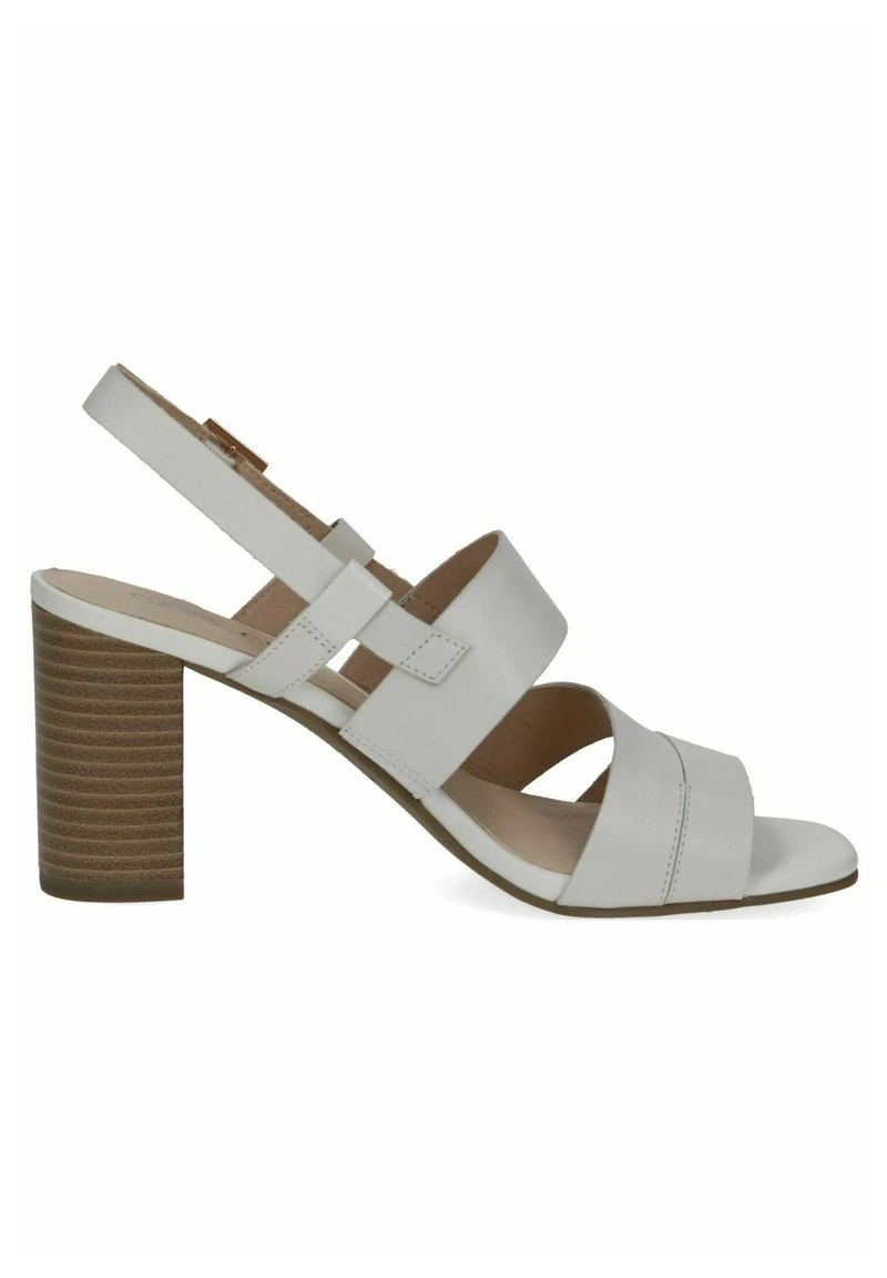 Caprice High Heel Sandalette - Offwhite Nappa – Bild 5