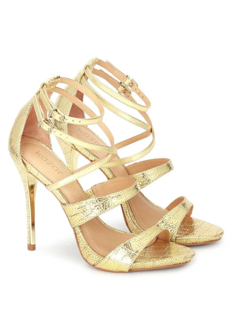 Kazar TERRY - High Heel Sandalette - Gold – Bild 2