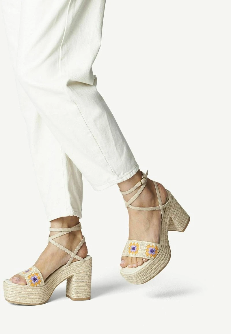 Tamaris Plateausandalette - Beige Comb