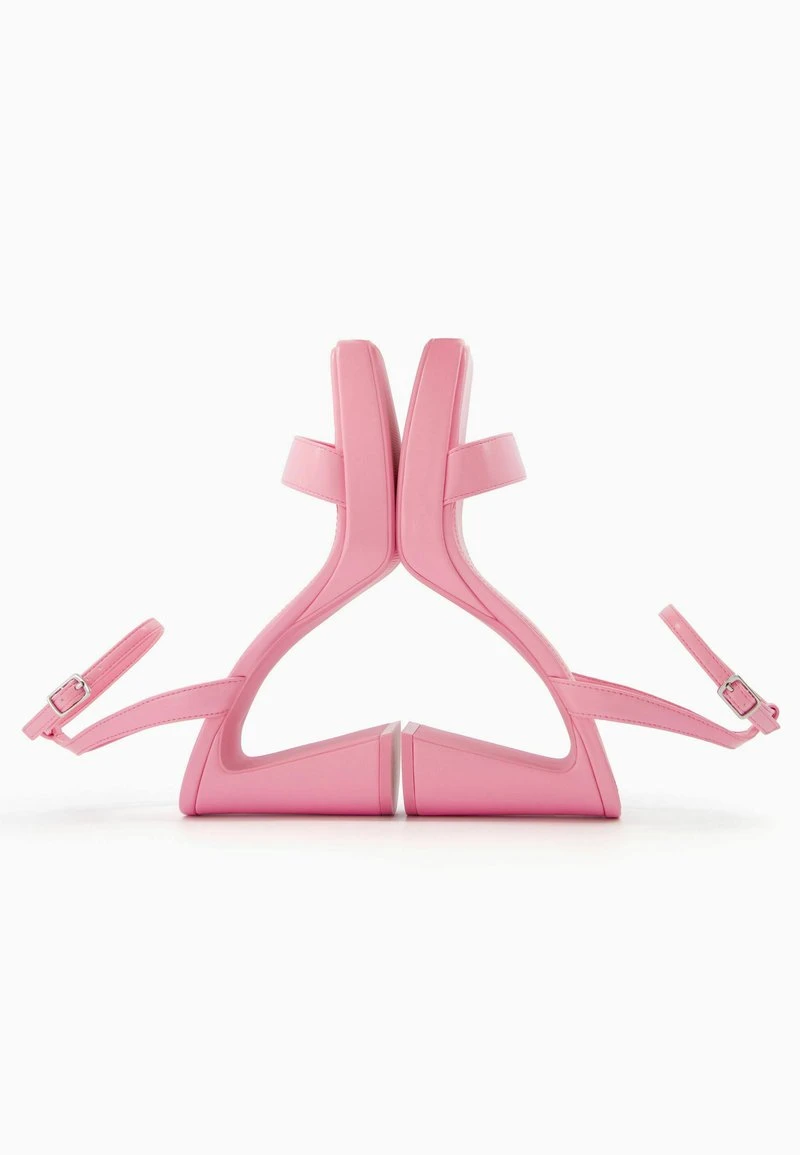 BERSHKA WITH ANKLE STRAP - High Heel Sandalette - Pink – Bild 6