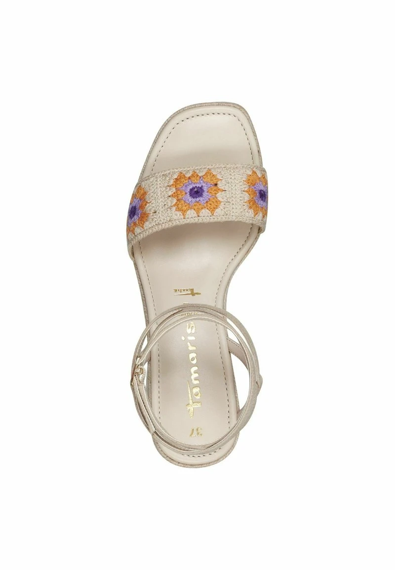 Tamaris Plateausandalette - Beige Comb – Bild 4