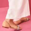 Next BLING PEEP TOE FLAT STANDARD - Riemensandalette - Clear
