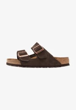 Birkenstock ARIZONA SOFT FOOTBED UNISEX - Pantolette Flach - Mocca