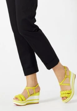 Manila Grace Plateausandalette - Giallo