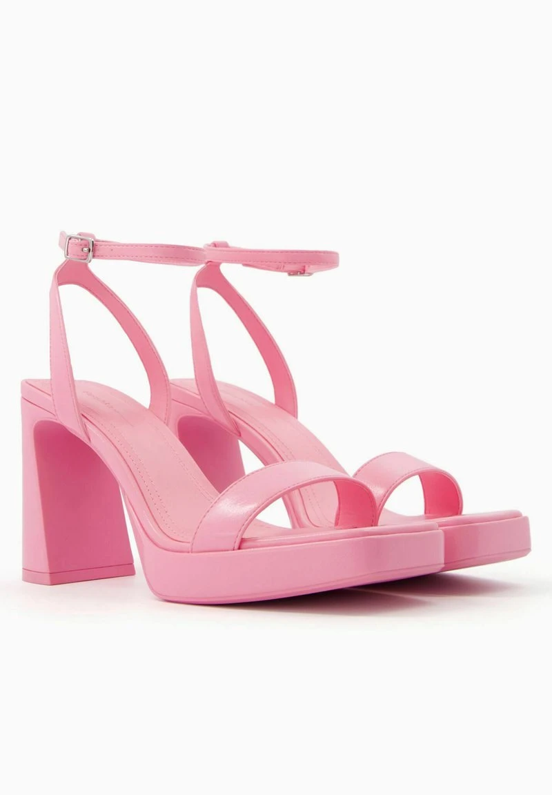 BERSHKA WITH ANKLE STRAP - High Heel Sandalette - Pink – Bild 3