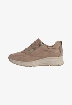 Tamaris PURE RELAX - Sneaker Low - Taupe Nubuc