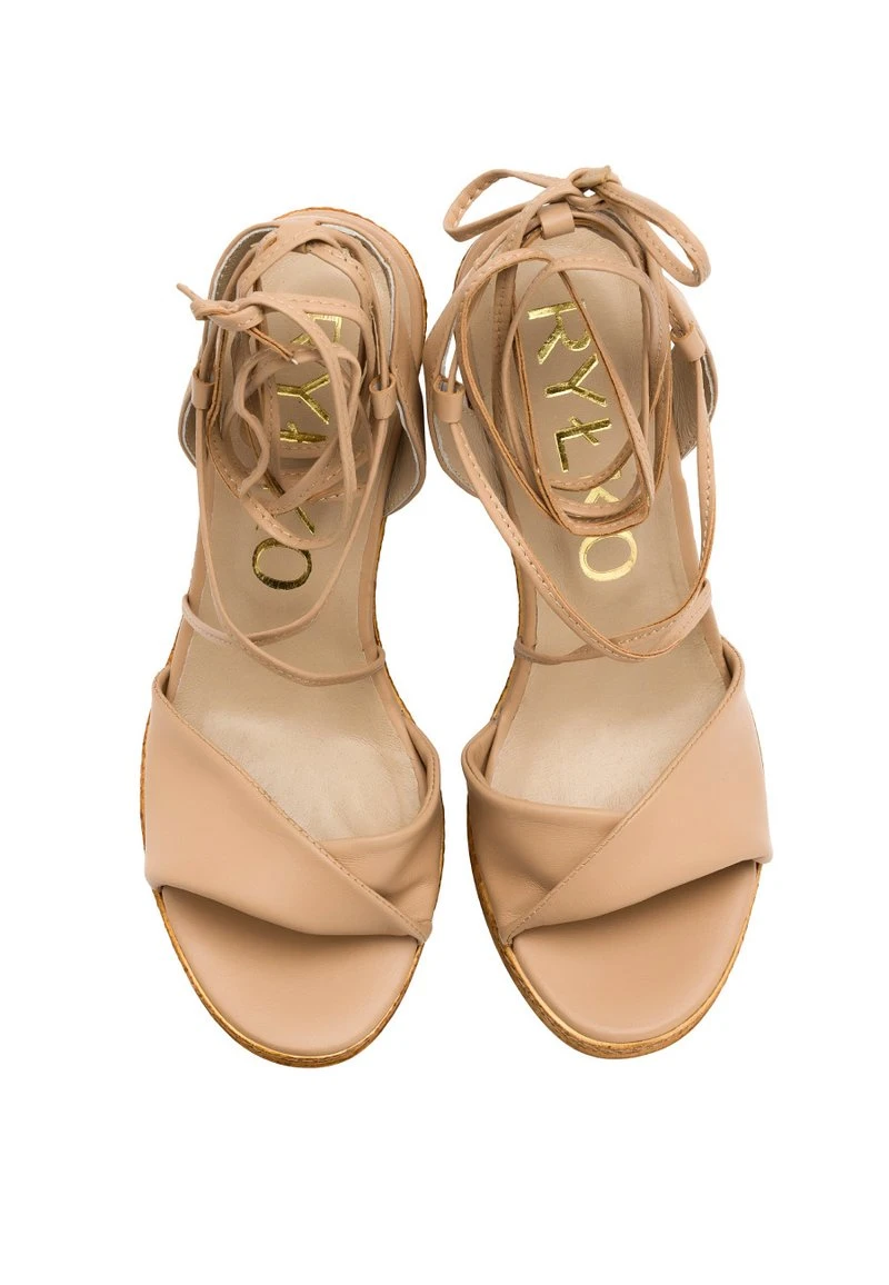 High Heel Sandalette - Beżowy 3nz – Bild 3