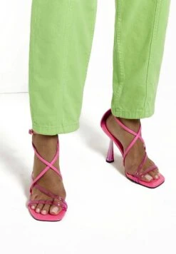 RIVER ISLAND High Heel Sandalette - Pink Bright