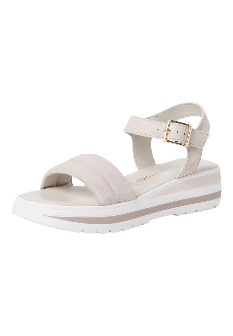 Marco Tozzi Plateausandalette - Pebble – Bild 2