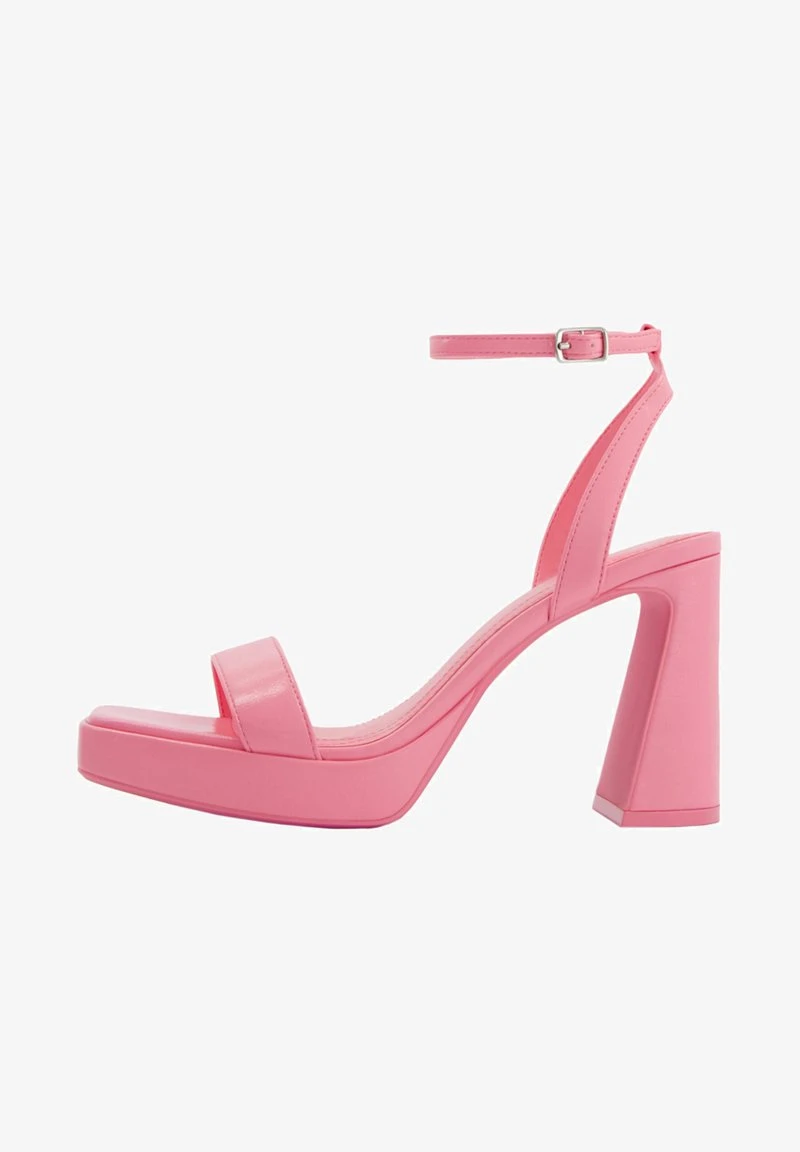 BERSHKA WITH ANKLE STRAP - High Heel Sandalette - Pink – Bild 2