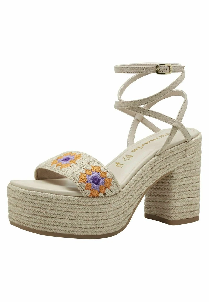 Tamaris Plateausandalette - Beige Comb – Bild 3