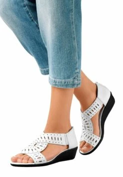 Caprice Keilsandalette - Weiß